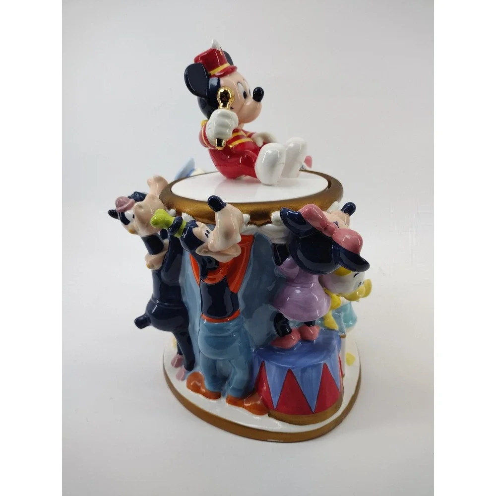Disney Mickey Mouse club Band Leader Circus Parade Ceramic Cookie Jar